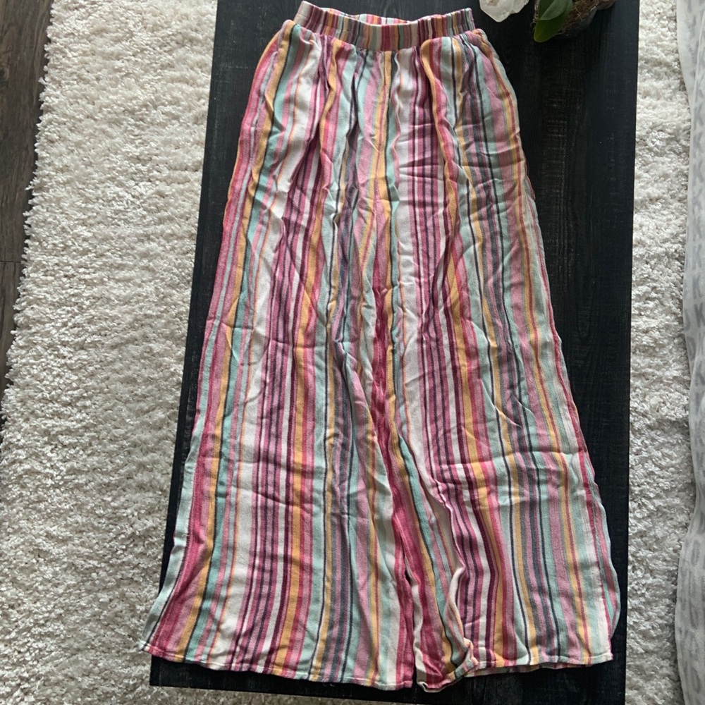 Flare Stripped Pants